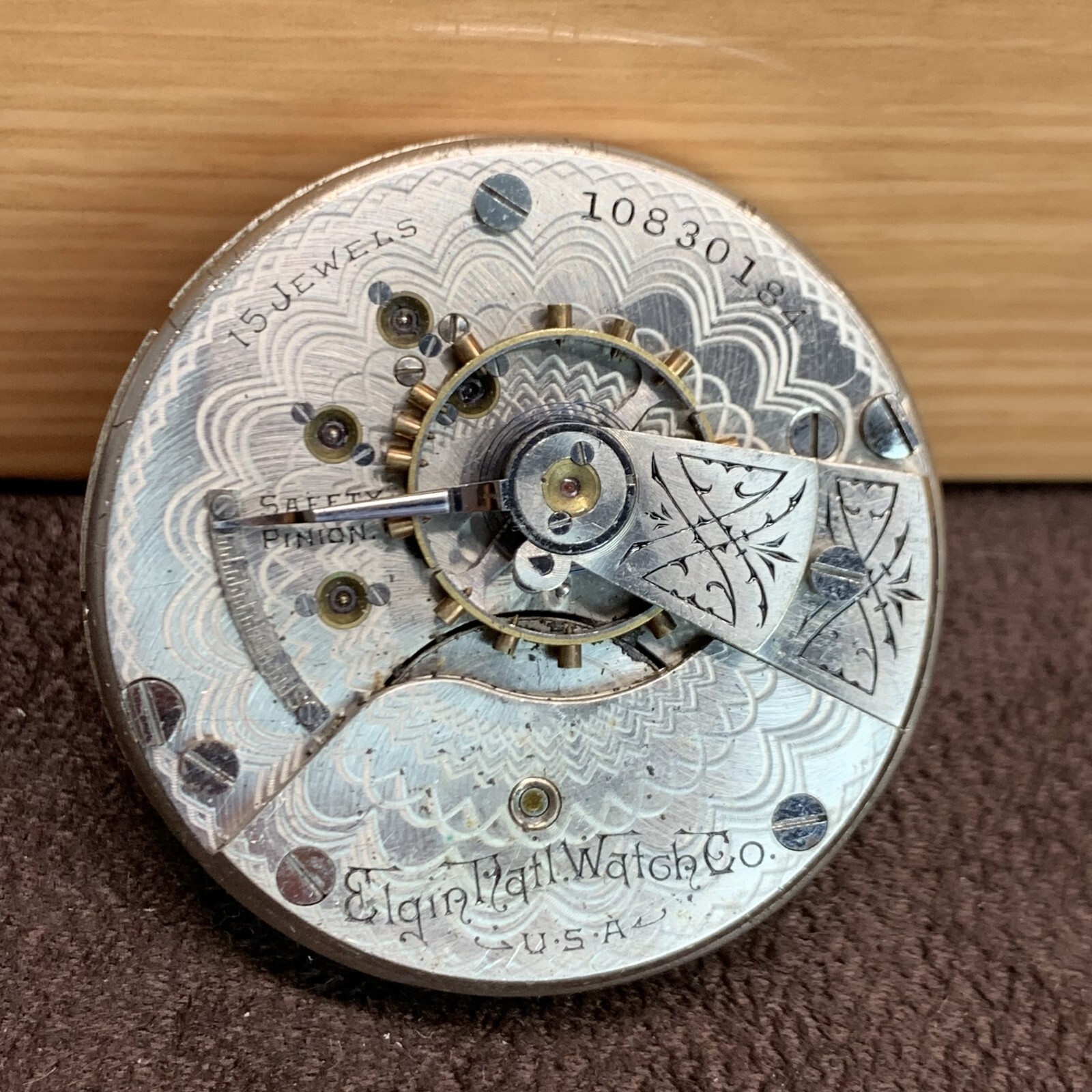 1904 Elgin Grade 297 18S 15 Jewels Open Face Pocket Watch Movement Repair