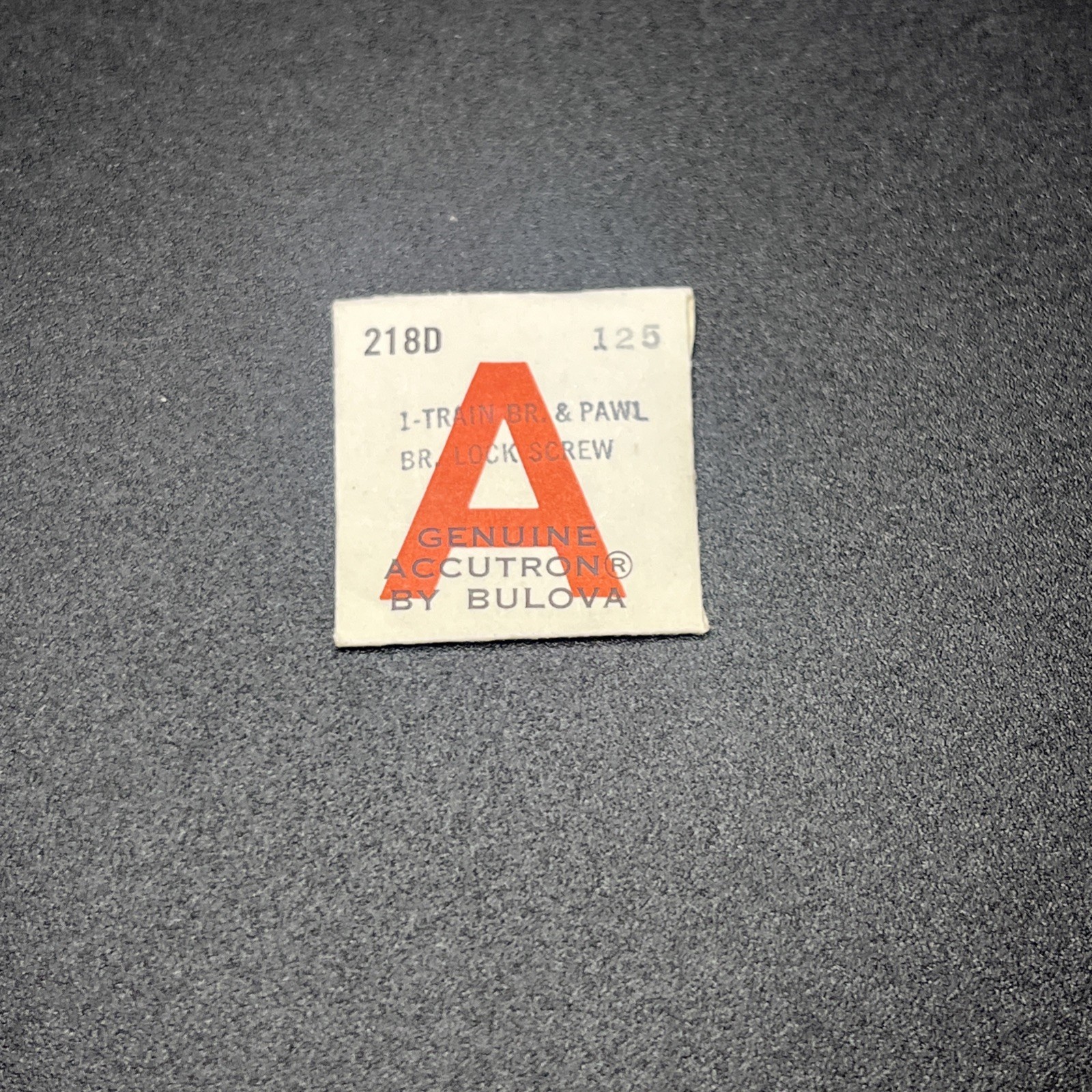 Accutron Cal. 218D Part 125 Train Bridge & Pawl Bridge Lock Screw (010)