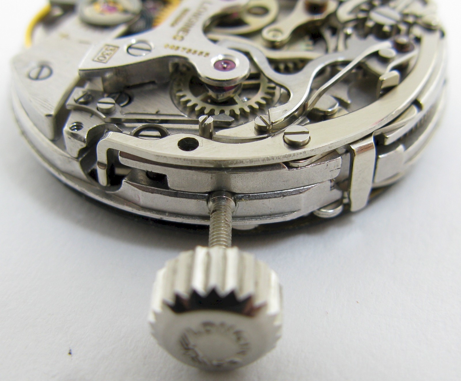 Longines 330 Valjoux 72 chronograph Watch Movement + Dial 17 jewels for project