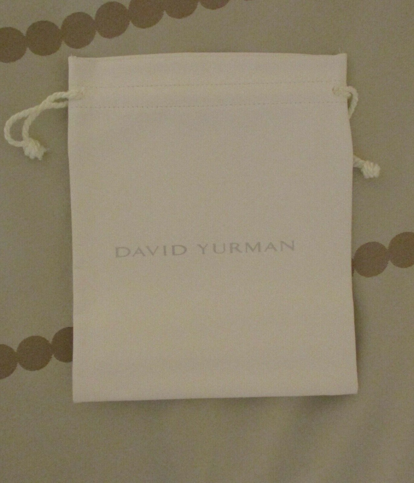 DAVID YURMAN Large Drawstring Pouch Bag 7¾” x 6¼” inches New-Old-Stock Item#737