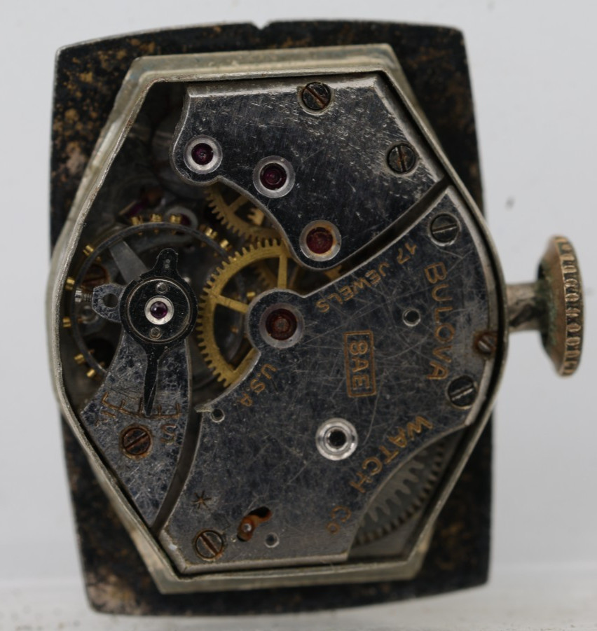 BULOVA CAL. 8AE, 17j WRIST WATCH MOVEMENT FOR REPAIR (GM)