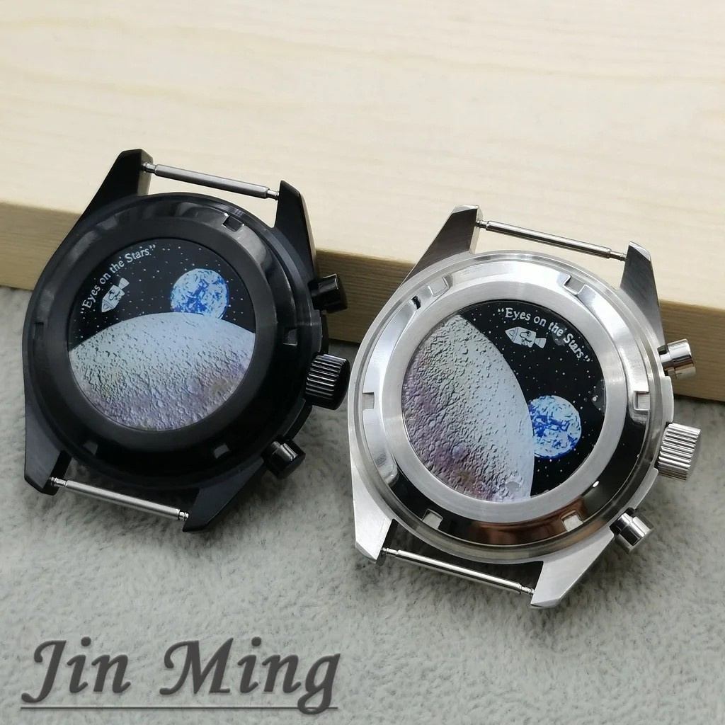 High Quality VK63 case 39.7mm moonswatch metal case chronograph case bezel,VK63