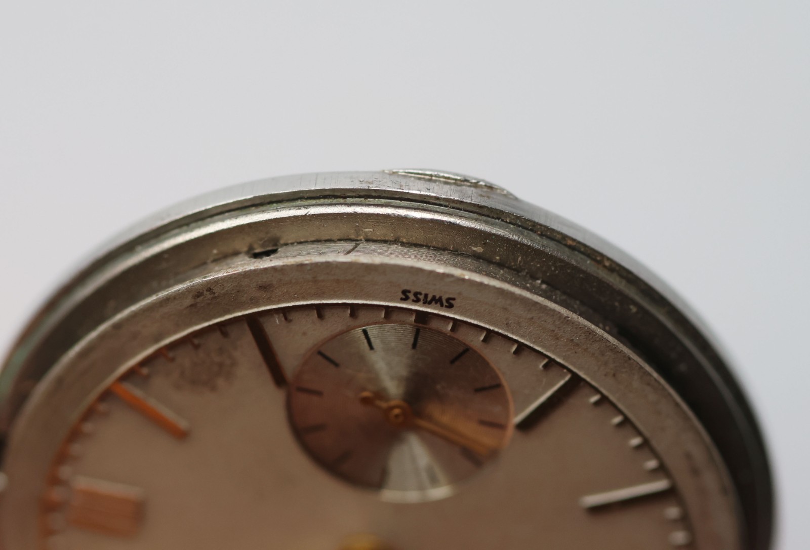 VINTAGE BUREN Watch Movement Swiss 29.3mm Sub-Seconds Dial Parts / Repair