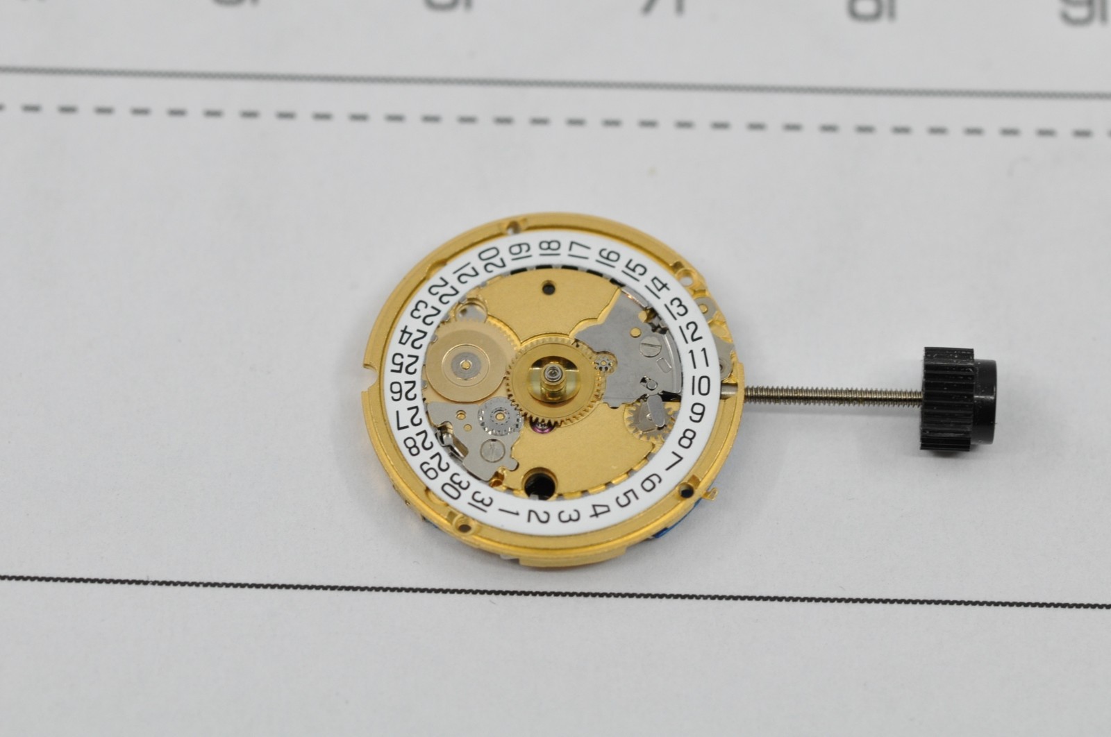 watch movement ETA 956.112 two hands date at 3 new