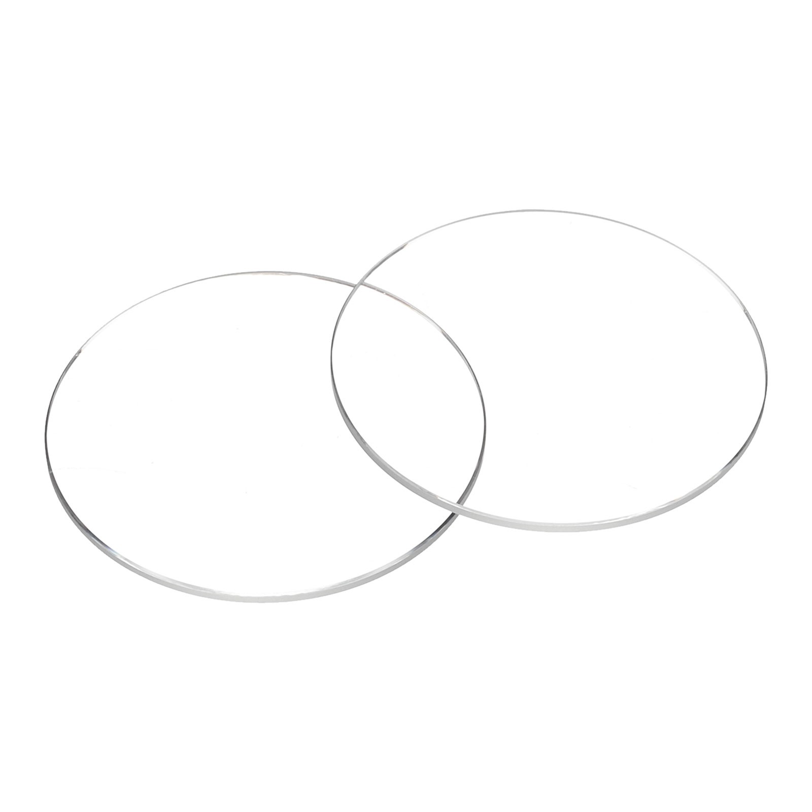 2pcs Watch Crystal Glass Lens 37.5mm x 1.2mm Beveled Edge Flat Glass Crystals