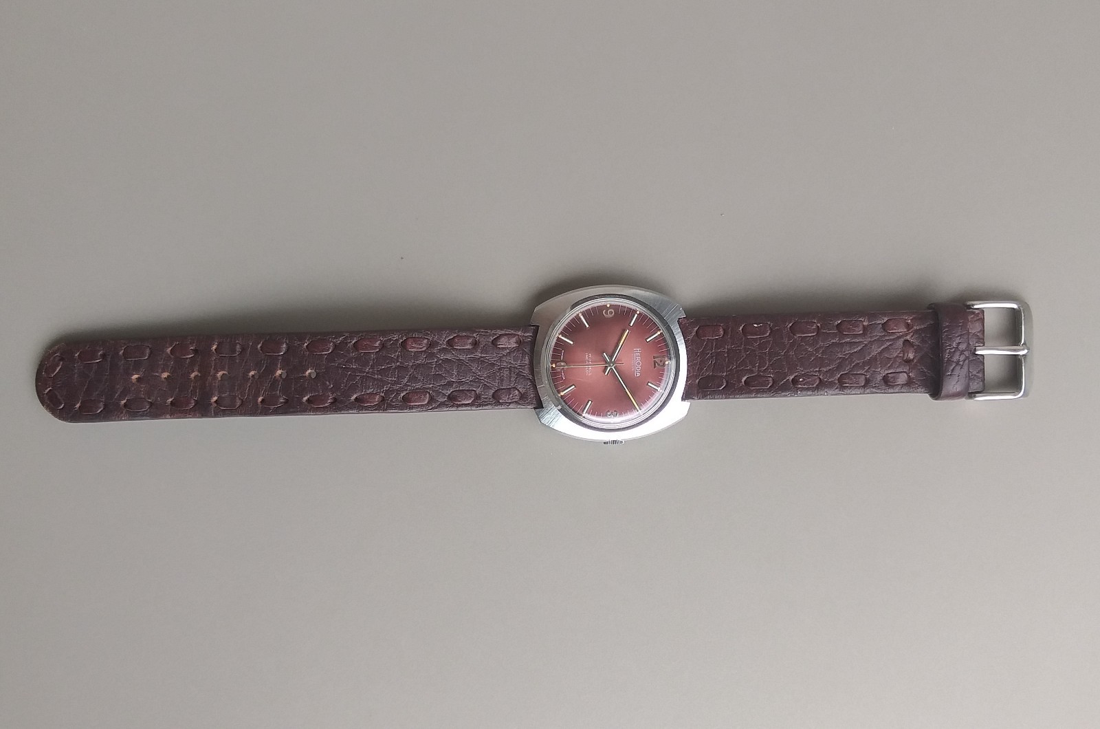 Peseux 7050 FHF 251 Project Watch 37mm Swiss Case and Dial Vintage 1970’s NOS