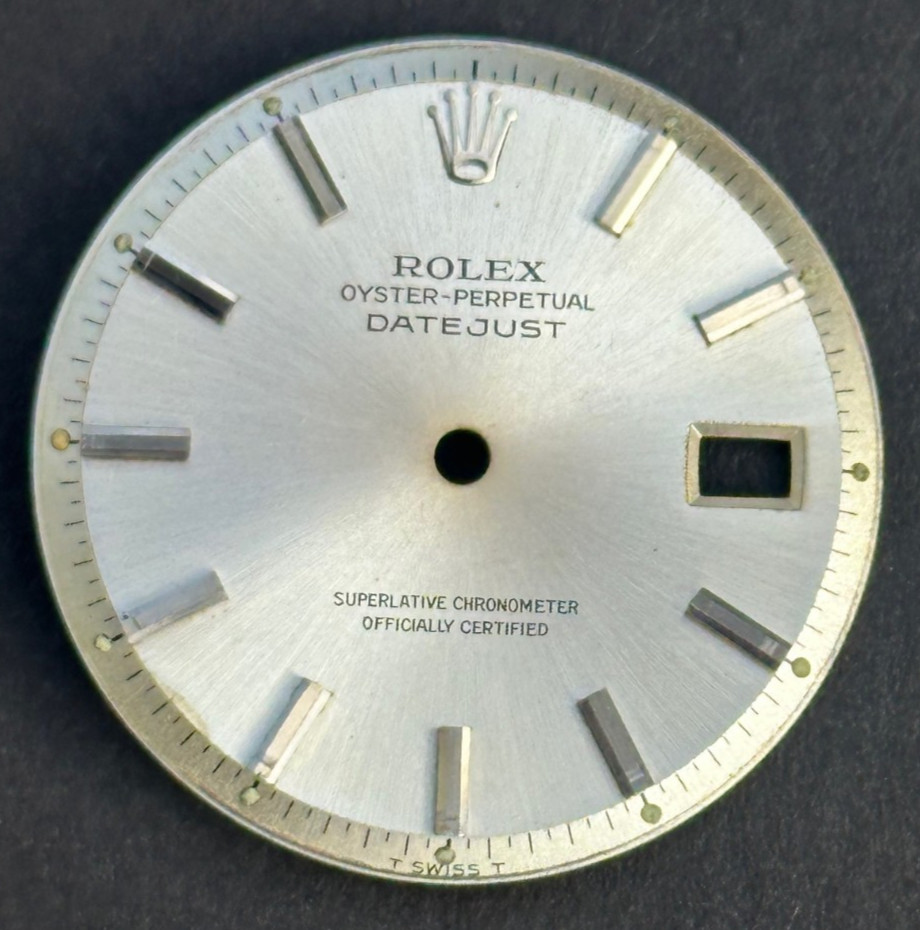 Vintage Rolex Oyster Perpertual Datejust Watch Dial For 36mm Case 1601 1603 1600