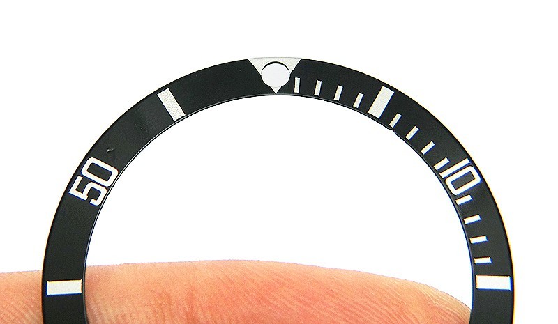Genuine Rolex Submariner 16610 16800 168000 Black “Flat 4” Watch Bezel Insert