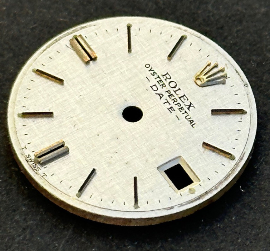 Vintage Rolex Oyster Perpertual Date Watch Dial For 26mm Case 6517 6519 6917