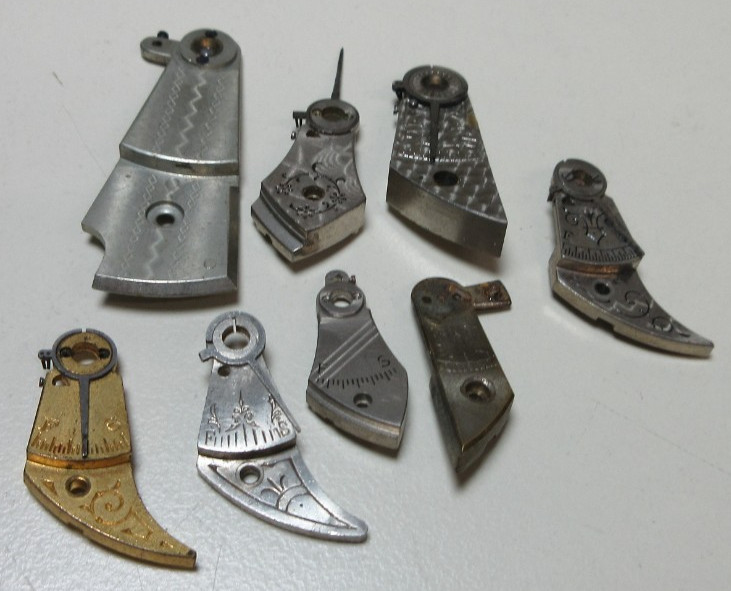 VTG LOT OF POCKET WATCH BALANCE COCKS BRIDGE WATCHMAKER REPLACEMENT PARTS #11