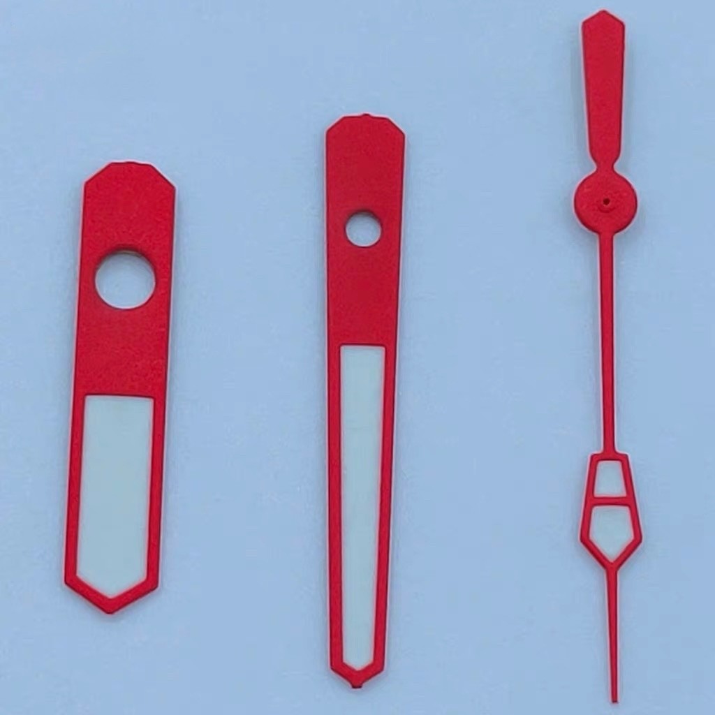 1 Set Luminous Watch Hand Set Red 12.5×11.5×8.5mm For NH35 NH36