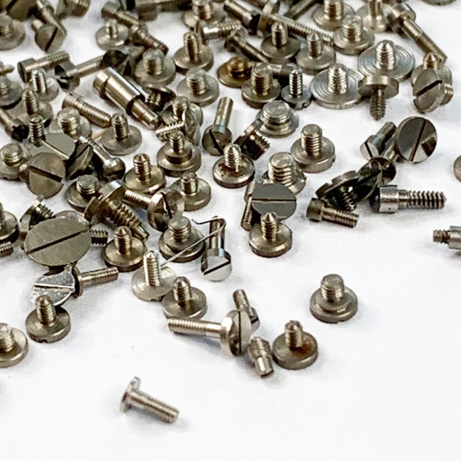 100 Watch Screws Pocket Wrist Parts Watchmaker Repair Assorted Job Lot Steampunk