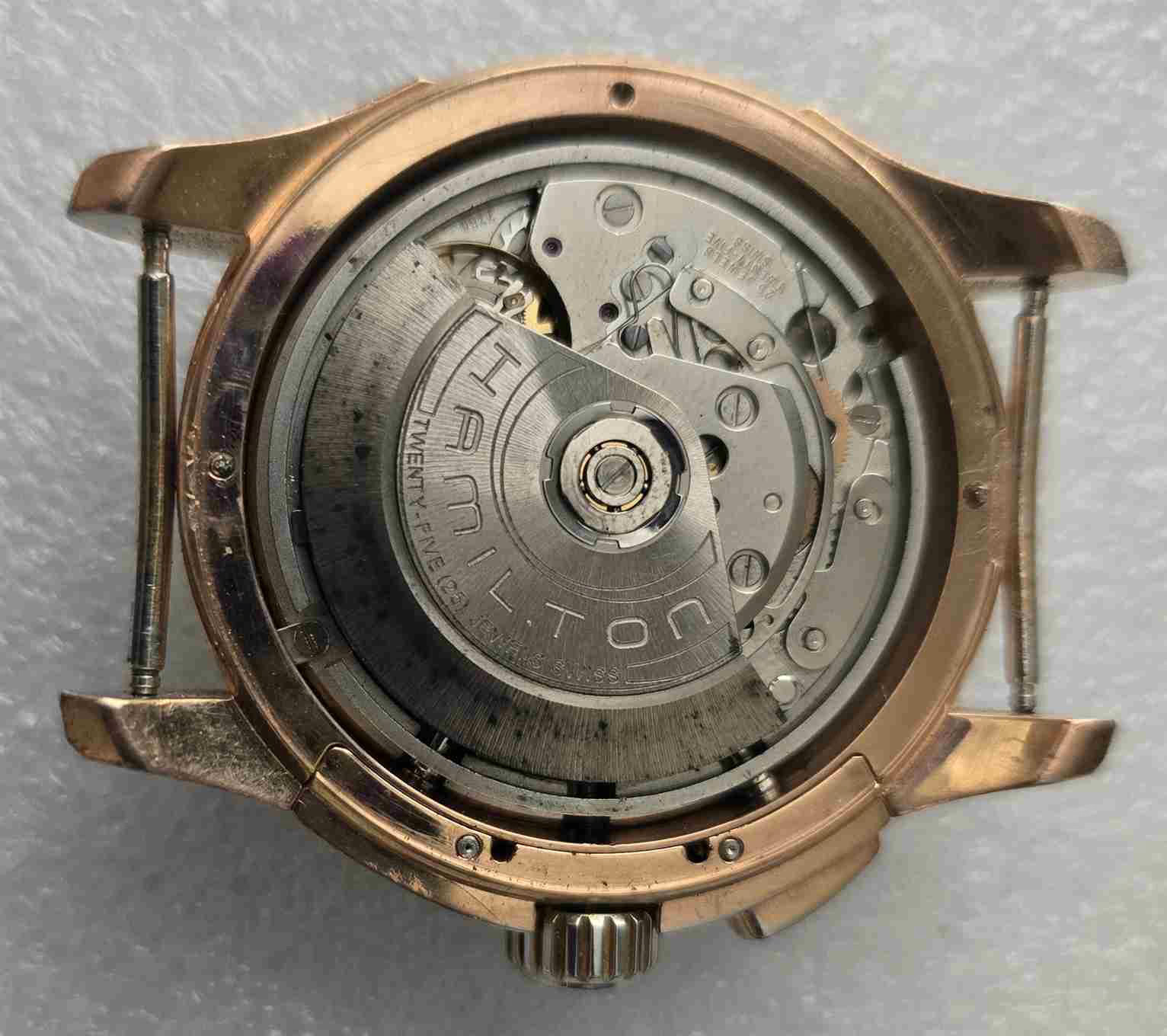 HAMILTON KHAKI Steel Chronograph. Ref: H326461. Cal: ETA-7750. For Service