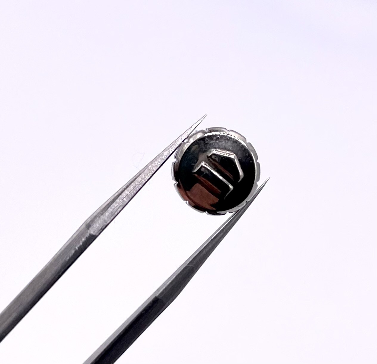 New Generic 7.5mm S/s Screwdown Crown/Tube Part To Fit Tag Heuer Watch