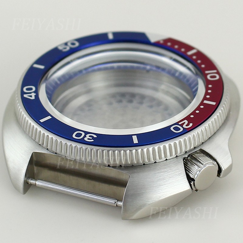 44mm Stainless Watch Case Modify Seiko 6105 Mod Sapphire For Seiko NH34 35 36 38