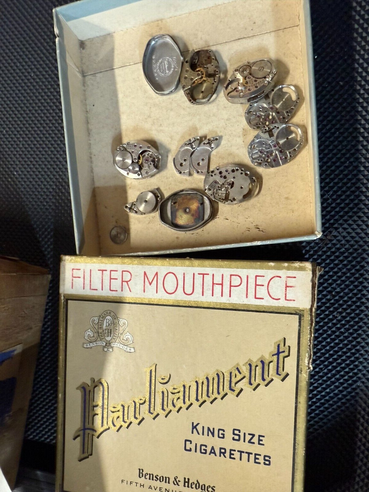 Vintage 1950’s 60’s Ladies Elgin Wrist Watch Movement plate Case back LOT 662