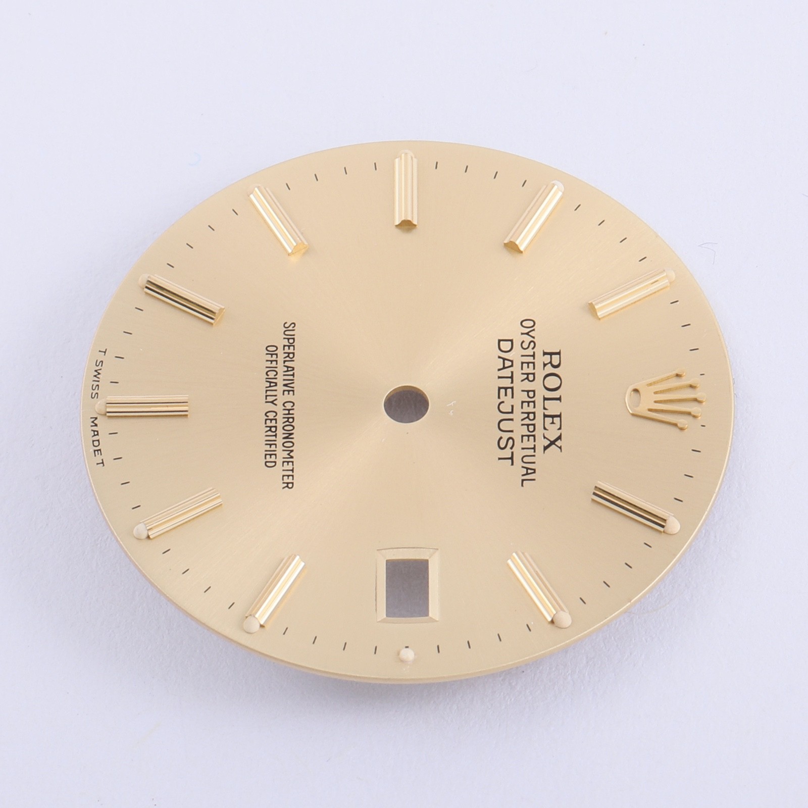 Rolex Mens Datejust 36mm Champagne Stick Dial T Swiss Made T 16013-16233 #c15