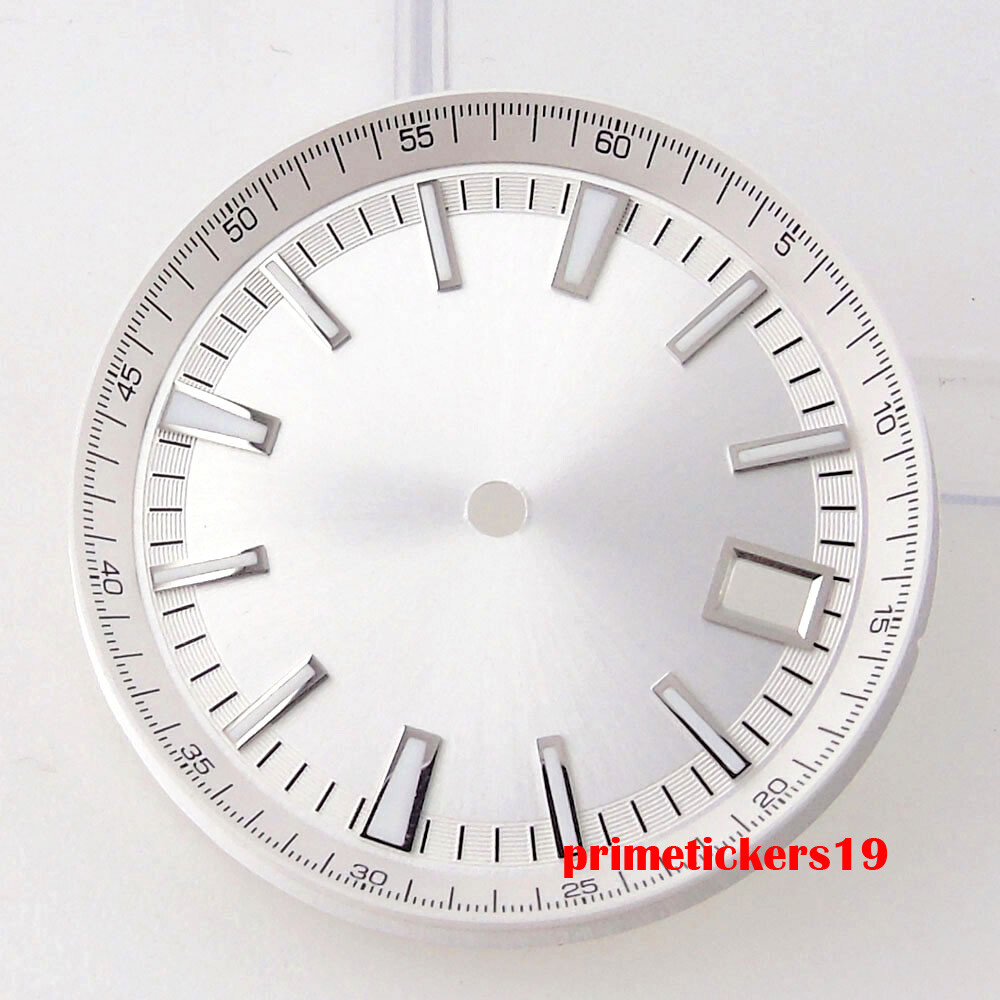 41mm Watch Case Transparent Back Bracelet Sapphire 33mm Dial Hands Fit NH35 Movt