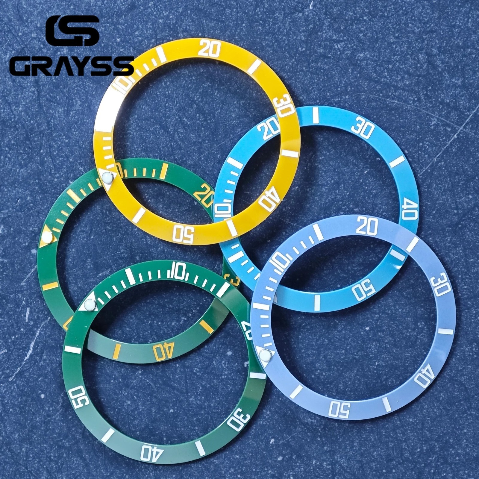 38mm Watch Bezel Insert 30.5mm Ceramic Aluminum Diver Ring Replacement Mod
