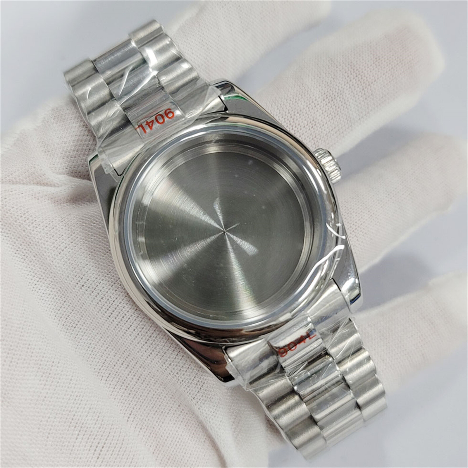 ​36/39MM Modified Steel Watch Case + Sapphire Glass Watchband for NH35/36/4R/7S