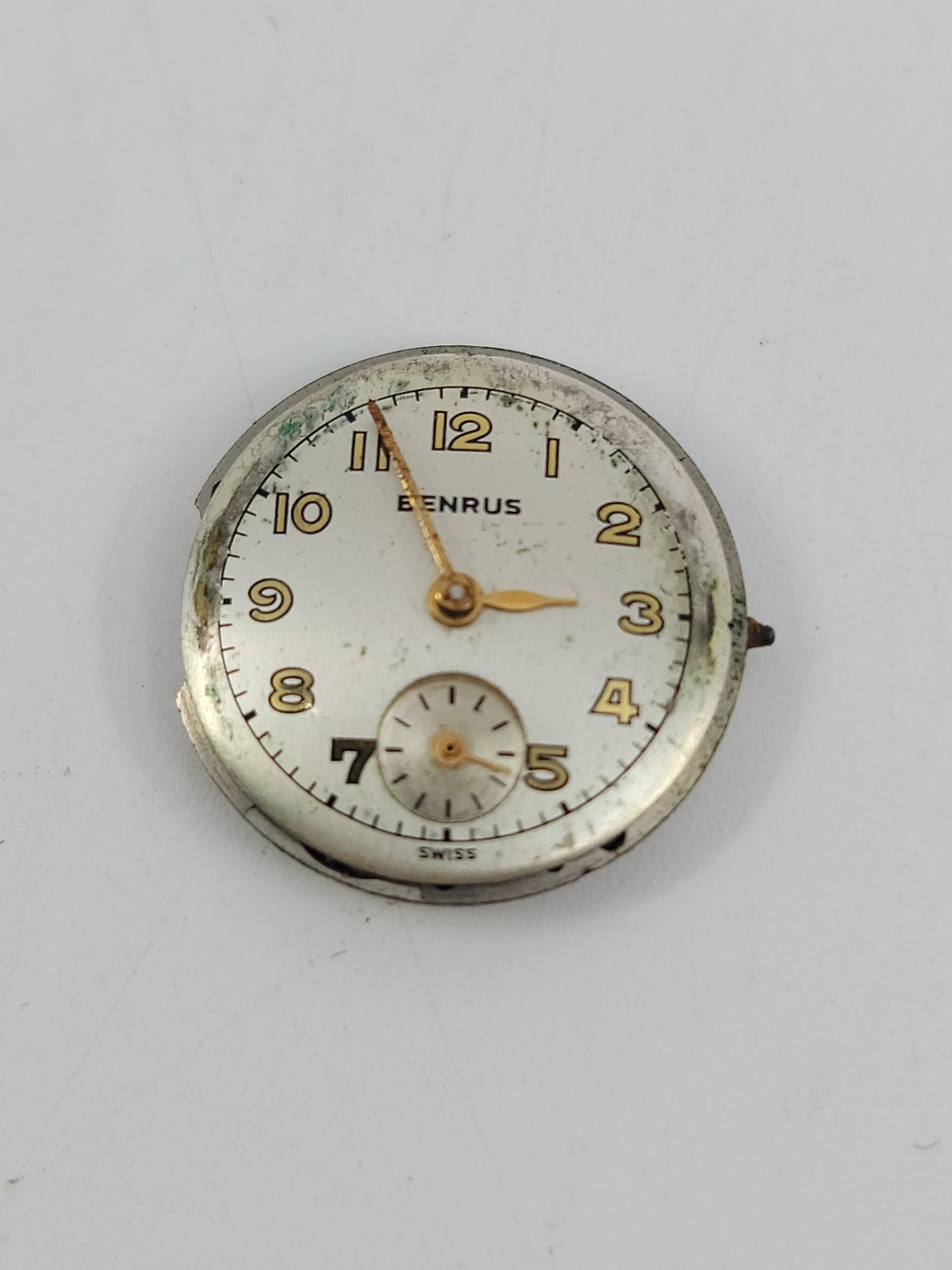 Vintage Benrus Womens Wrist Watch 15 Jewel Movement Parts Only Tries To Run
