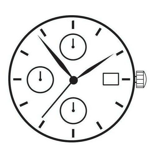 New ! YM62A Quartz Movement 3 Hands, Date At 3′ For 7T62A Watch Repair Parts