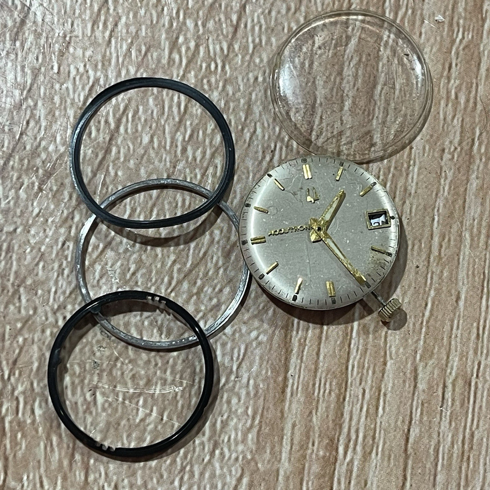 Rare Bulova Accutron 2169/3 Movement & Dial