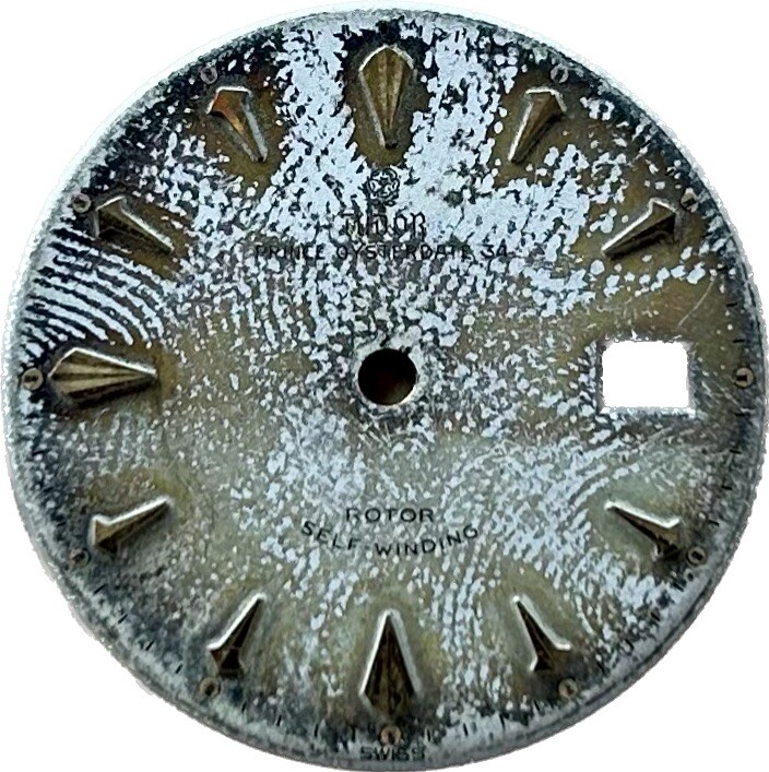 VINTAGE ROLEX TUDOR FINGERPRINT TROPICAL DIAL ALL WRITING for OP DATE 34 Cal 395