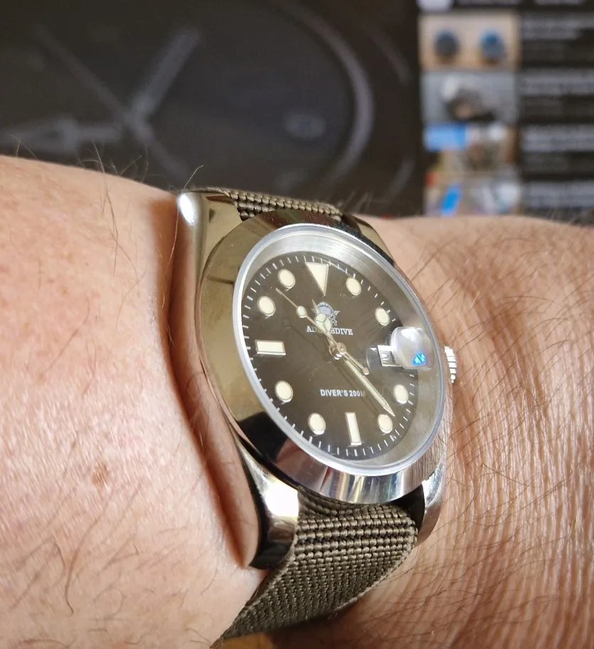 36mm 39mm Steel Watch Case Sapphire Crystal for NH35 NH36 SKX007 Mod