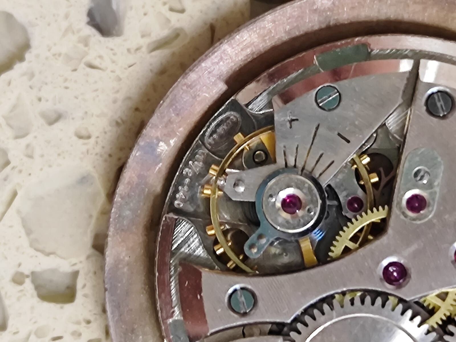 DOXA Cal 11 1/2 -140 Movement work & Stop for parts Used