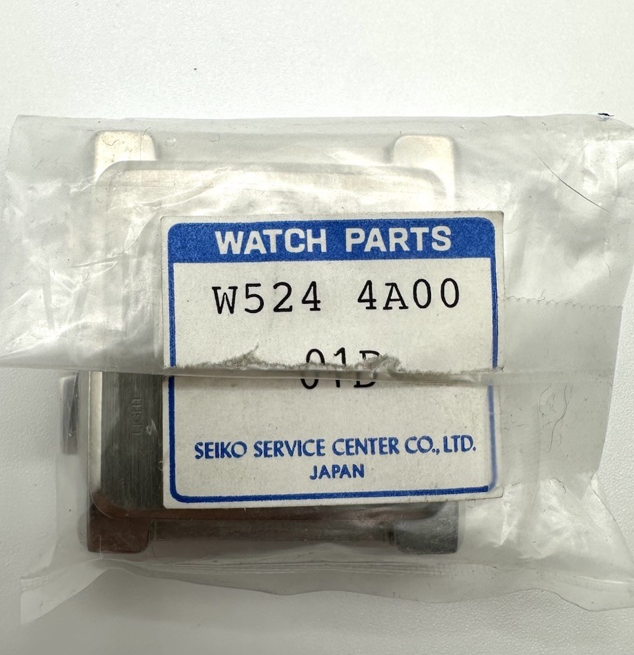 NOS Vintage Seiko Digital Quartz W524-4A00 Stainless Steel Complete Case Part