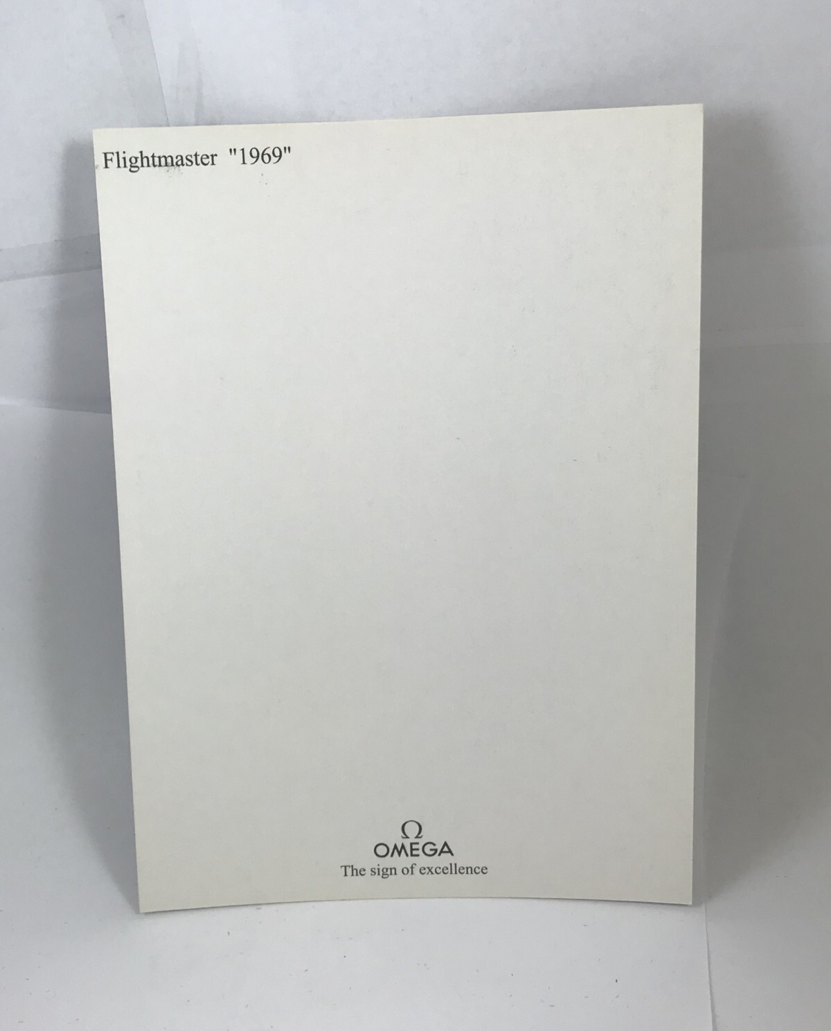 Rare Omega FLIGHTMASTER Vintage Post Card : 1969