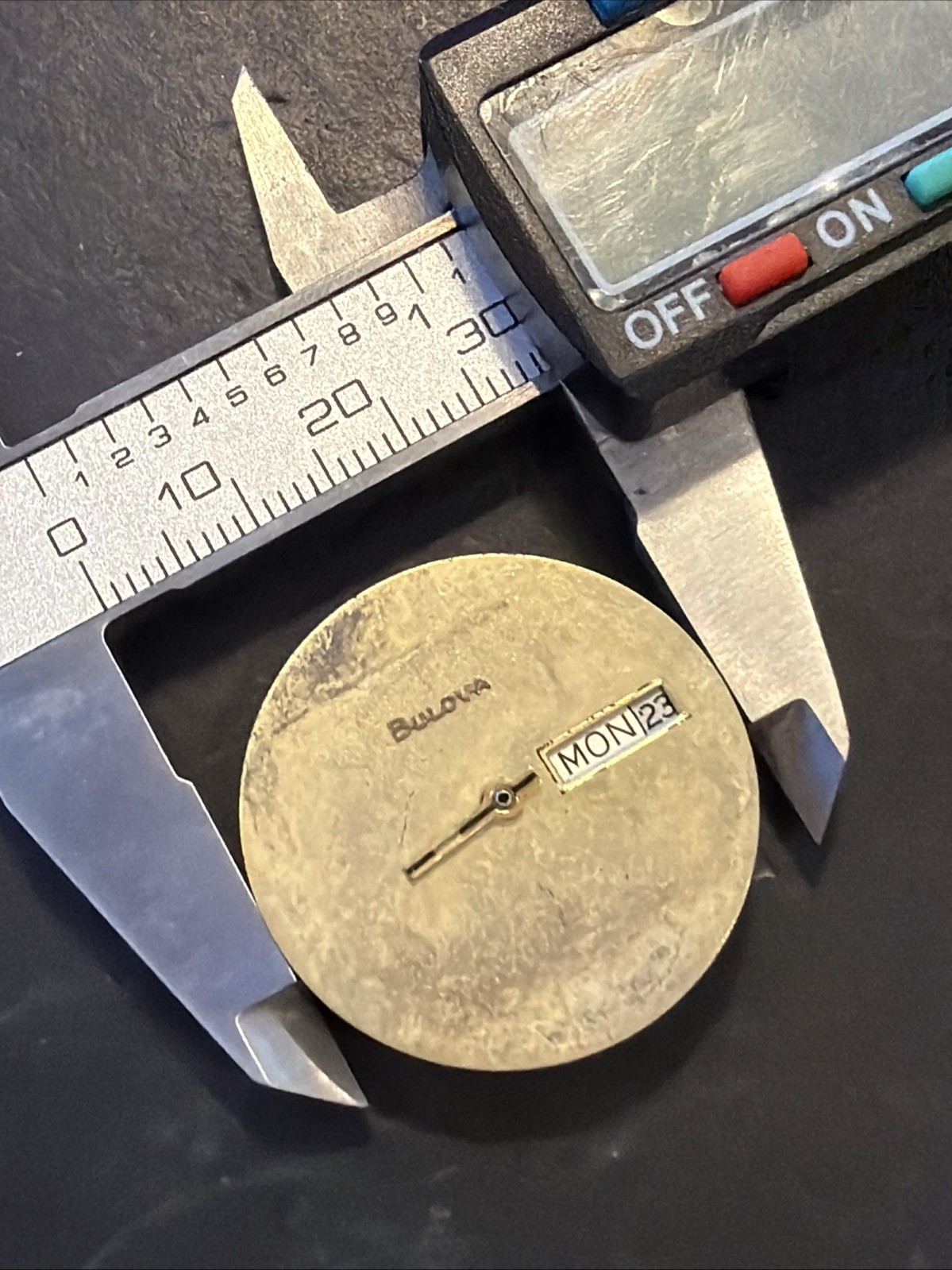 AC48 VTG Men Bulova Mechanical Watch Movement 23 Jewels Untested As Is Condition