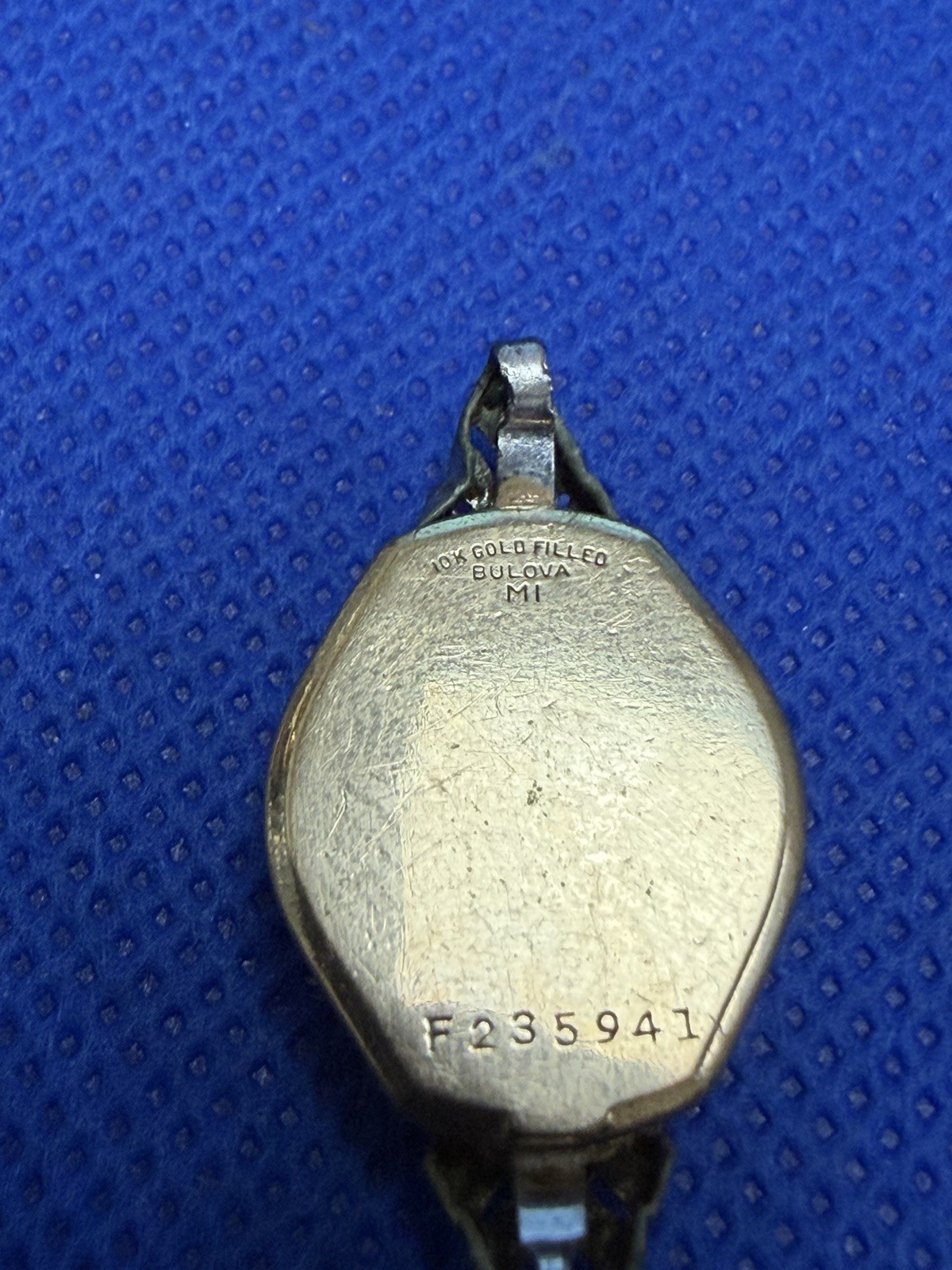 VINTAGE RARE BULOVA M1 LADIES 10K TWO TONES GOLD FILLED WRIST WATCH CASE ONLY