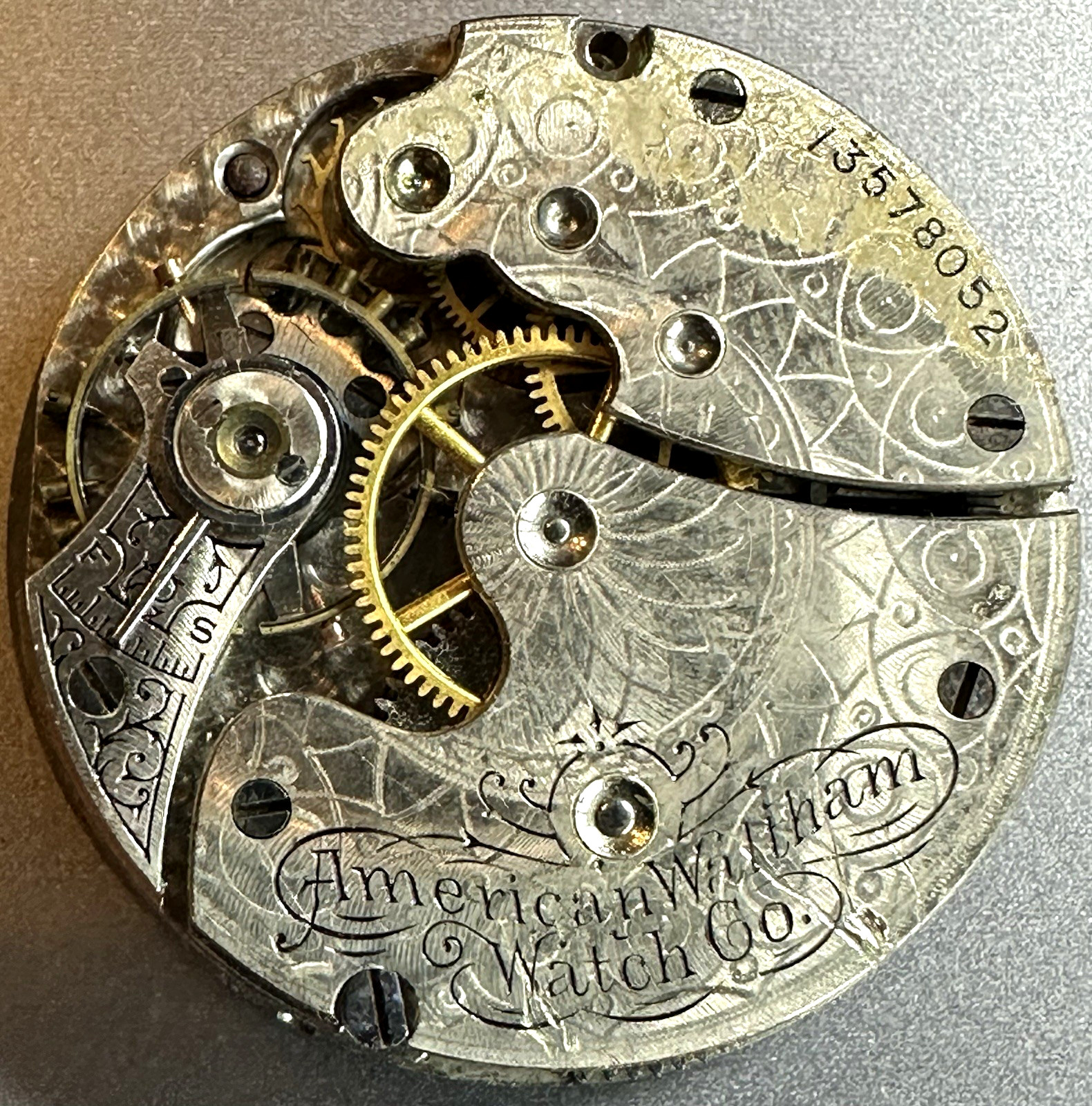 * 1904 0S WALTHAM Gr 61 M 1891 7J HC PS WATCH MOVEMENT Good Balance N74