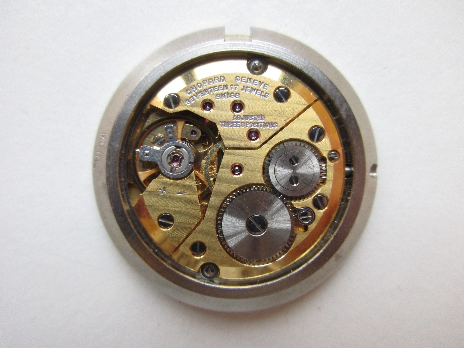 Peseux cal. 7001 – Chopard signed Swiss watch movement – sub seconds – running