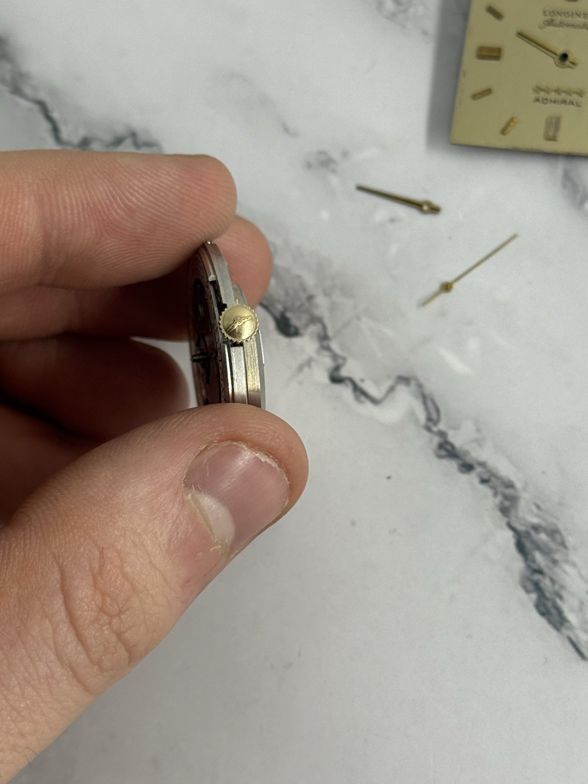 Vintage Longines Admiral Automitac Date 17J L.890.2 Movement For Parts