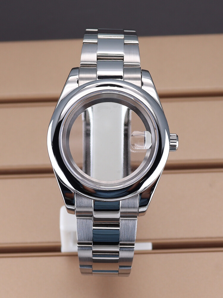 36mm/39mm Watch Case Oyster Strap Sapphire Glass For Seiko Nh35/36 8215 Movement