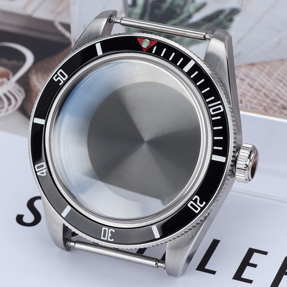 FEIYASHI STAINLESS 39mm Silver Diver Watch Case Sapphire For Seiko NH35 Movement