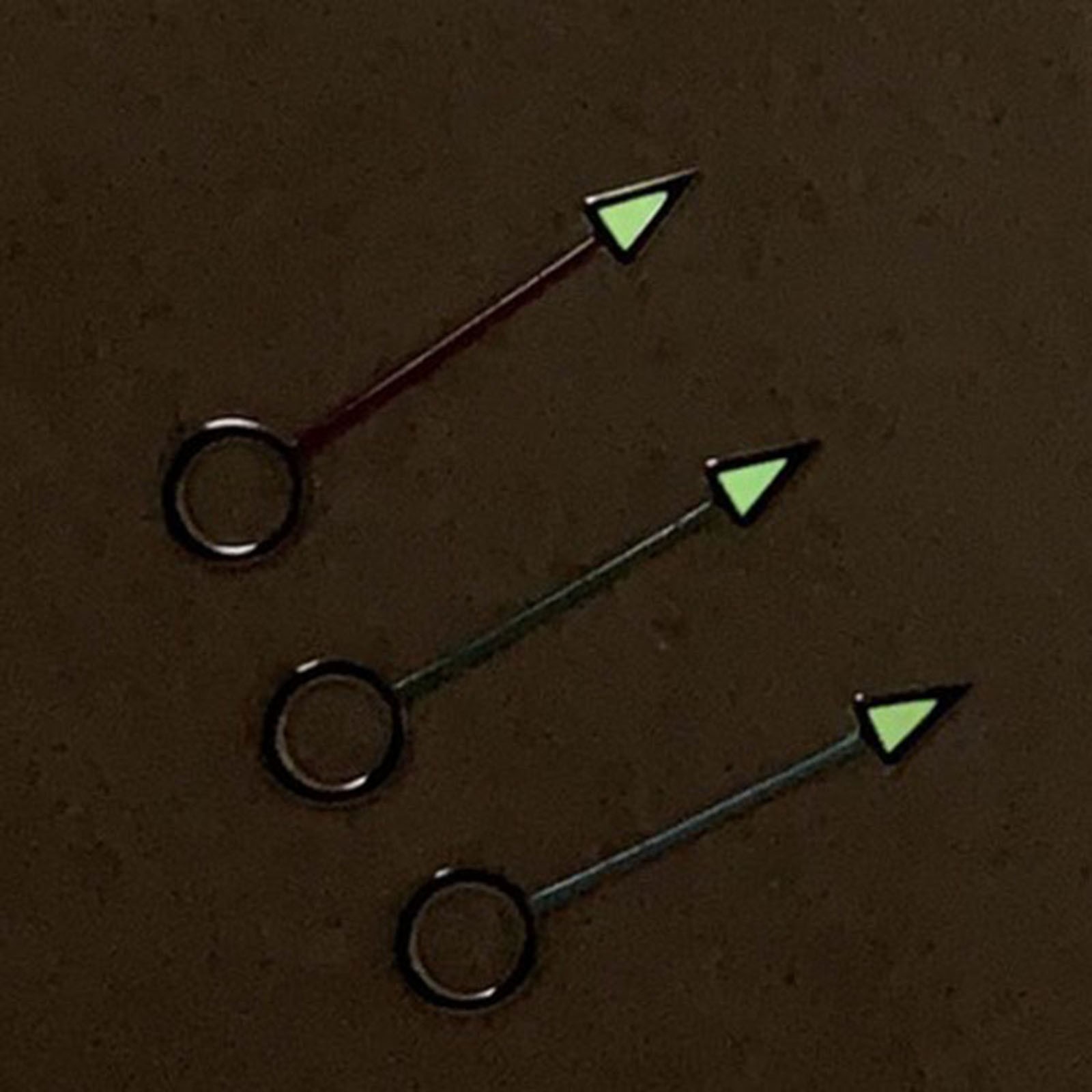 For Japanese NH34 Movement Watch Hand GMT Orange Hands Green Luminous Repair Kit