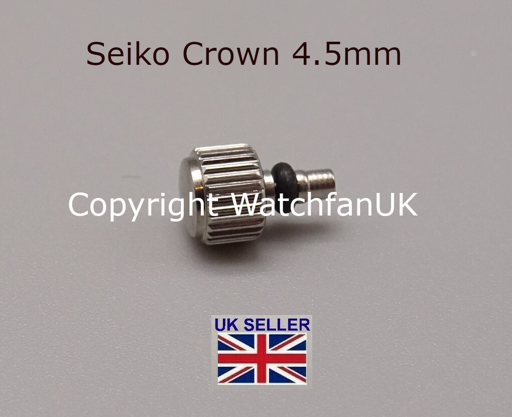 Stainless Steel Watch Crown Fits 6309-7300 6309-729B 6309-5750 45M58NS1 #250