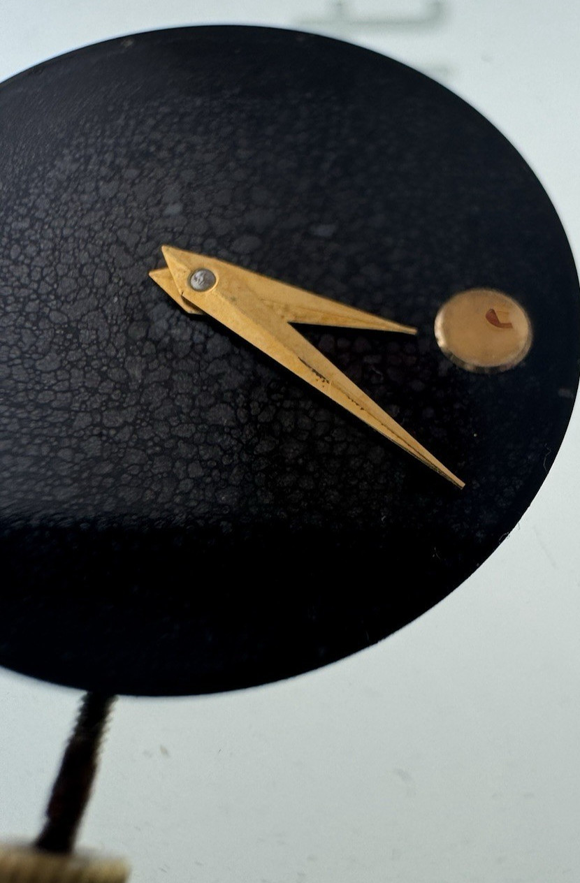 Movado Museum Watch Movement Ref 902.002 With Black Dial Women 21/25 mm SWISS