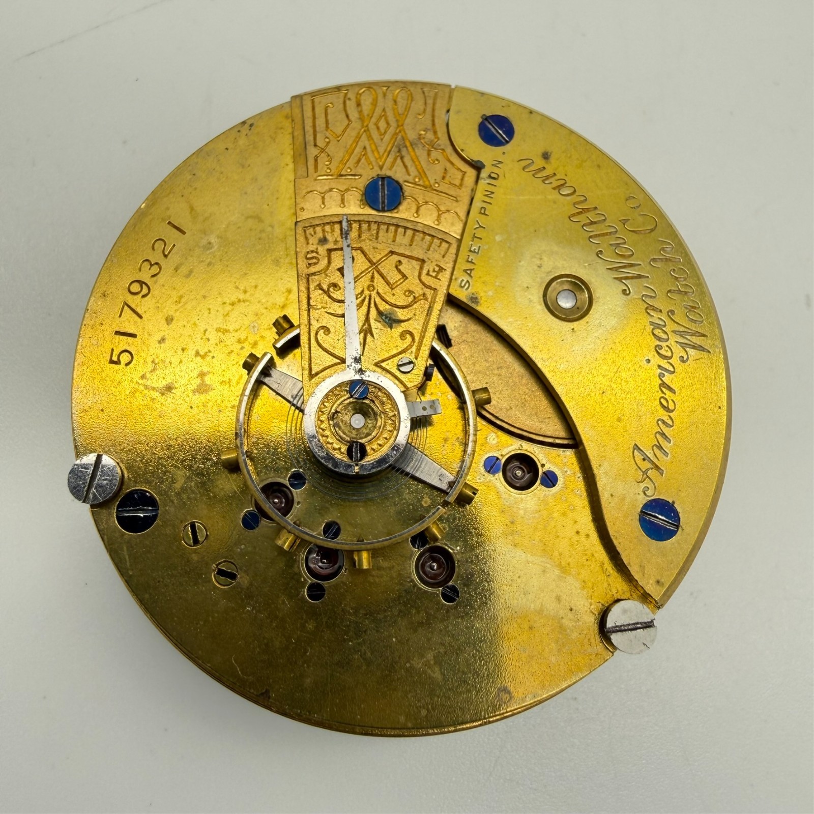 1892 American Waltham Pocket Watch Movement Grade No. 3, Model 1883, 11J, 18S