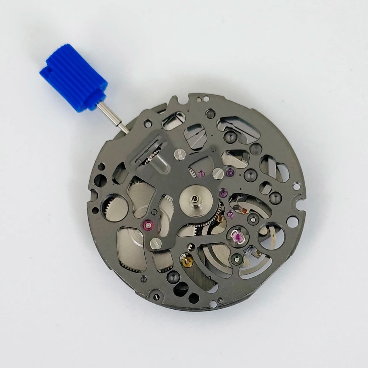 Genuine Seiko NH72A Black Skeleton Automatic Watch Movement 24J NH72 Japan +Stem