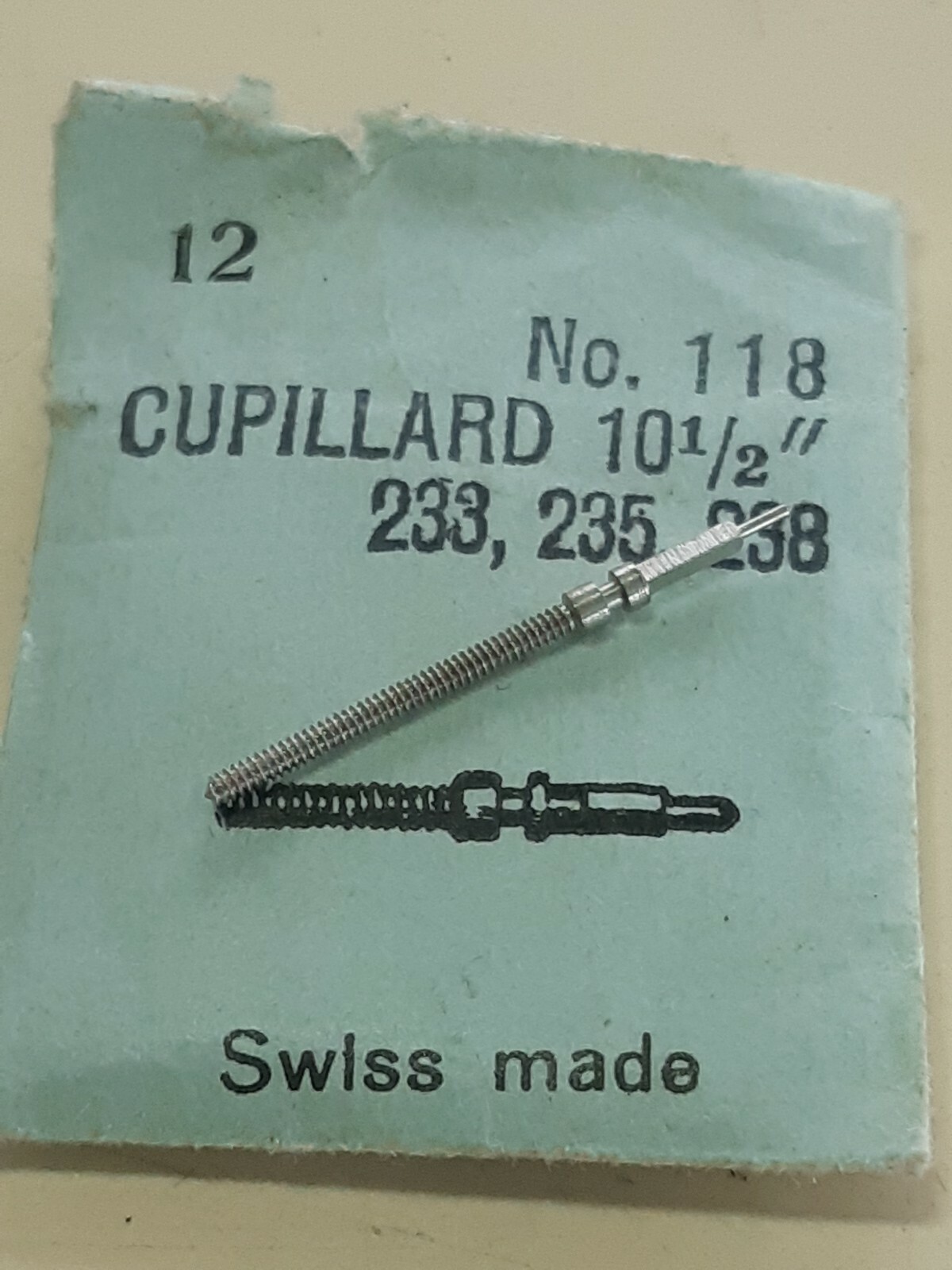 Cupillard 233 235 238 caliber X 1 Stem Free postage
