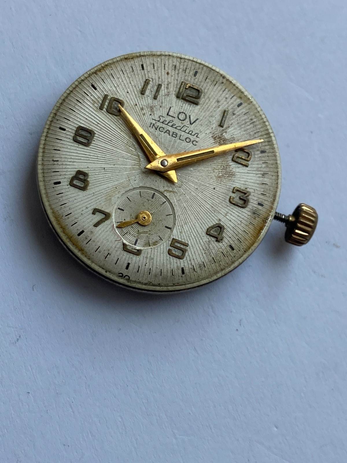Vinatage MEN watch parts MOVMENT LOV SELECTION INCABLOCK CAL. AP 4
