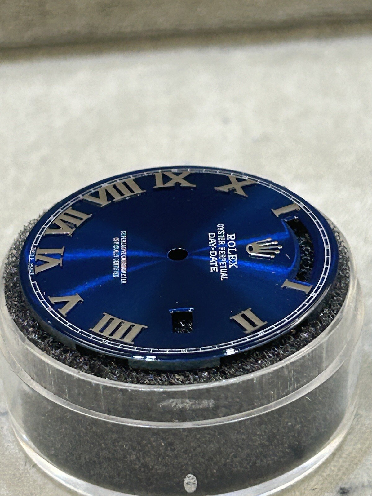 Rolex Day Date 40mm Watch Custom Blue Roman Dial For Model 228239