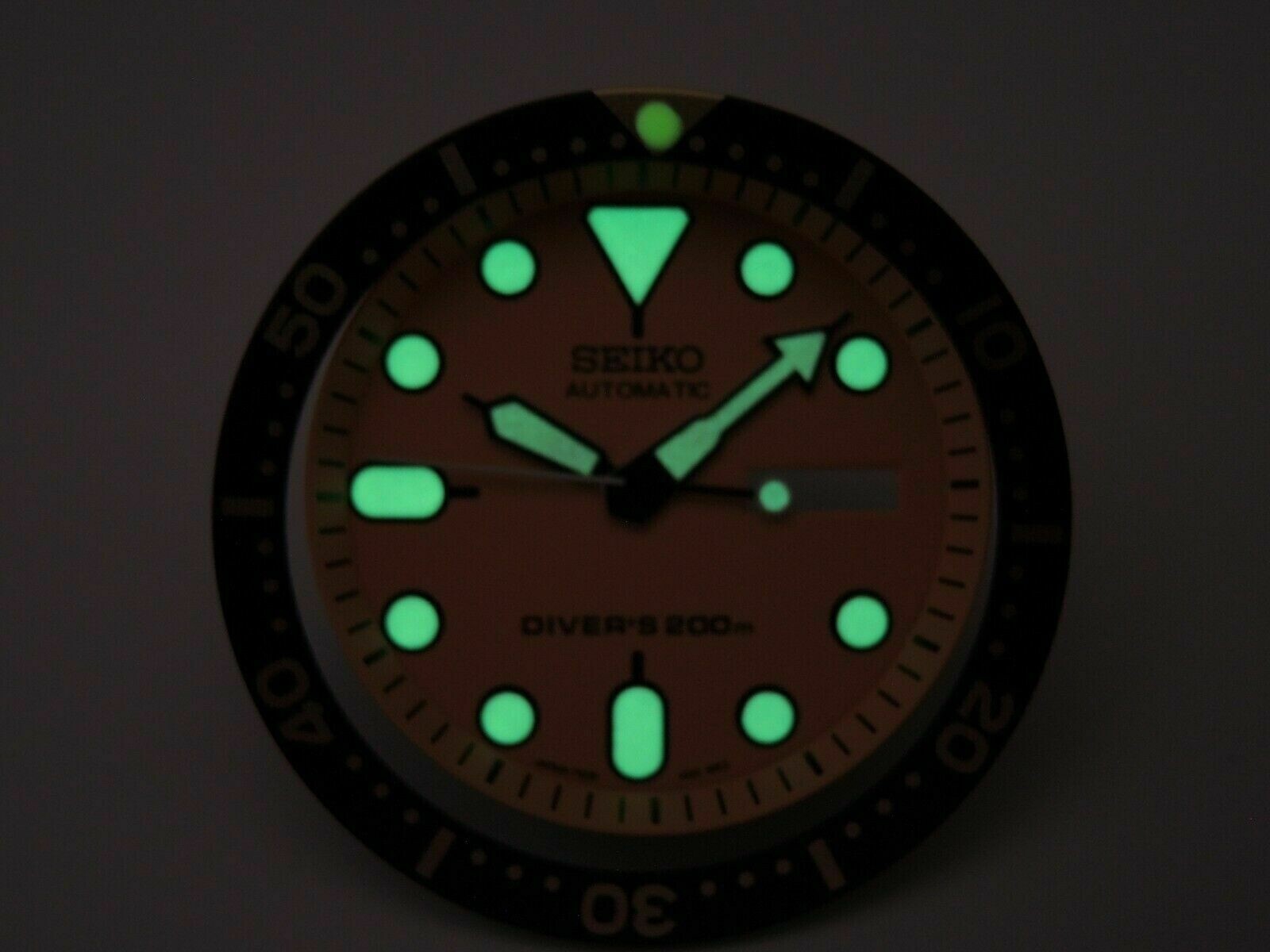NEW ORANGE DIAL,MINUTE TRACK,HANDS,INSERT LARGE DIVERS SKX011J /SKX007 /NH36
