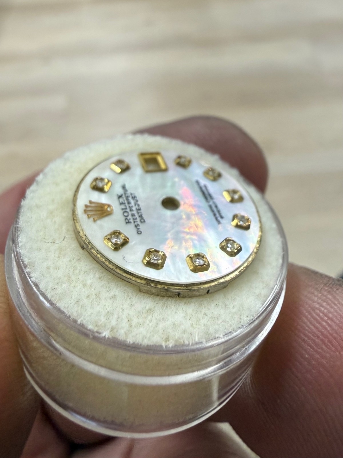 For Rolex Lady-Datejust 69/79/179, Custom Mother of Pearl Diamond Dial #1028