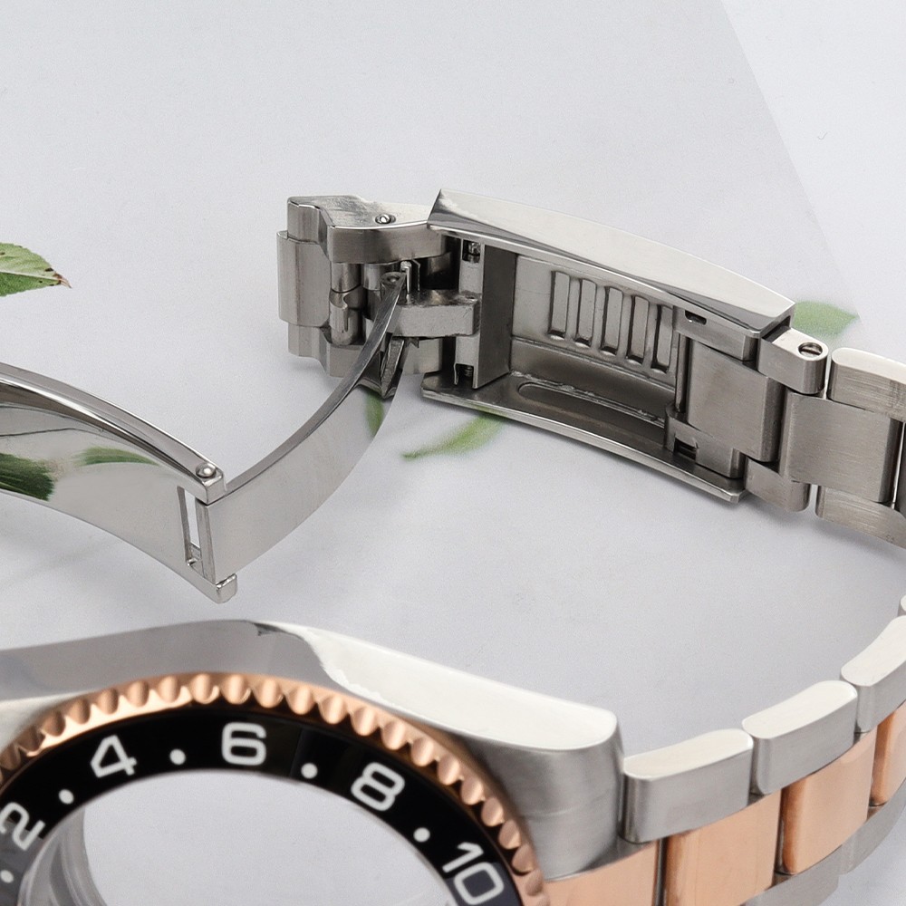 40mm Oyster SUB Watch Cases Bracelet Silver Rose Gold Steel For Seiko NH35 NH38